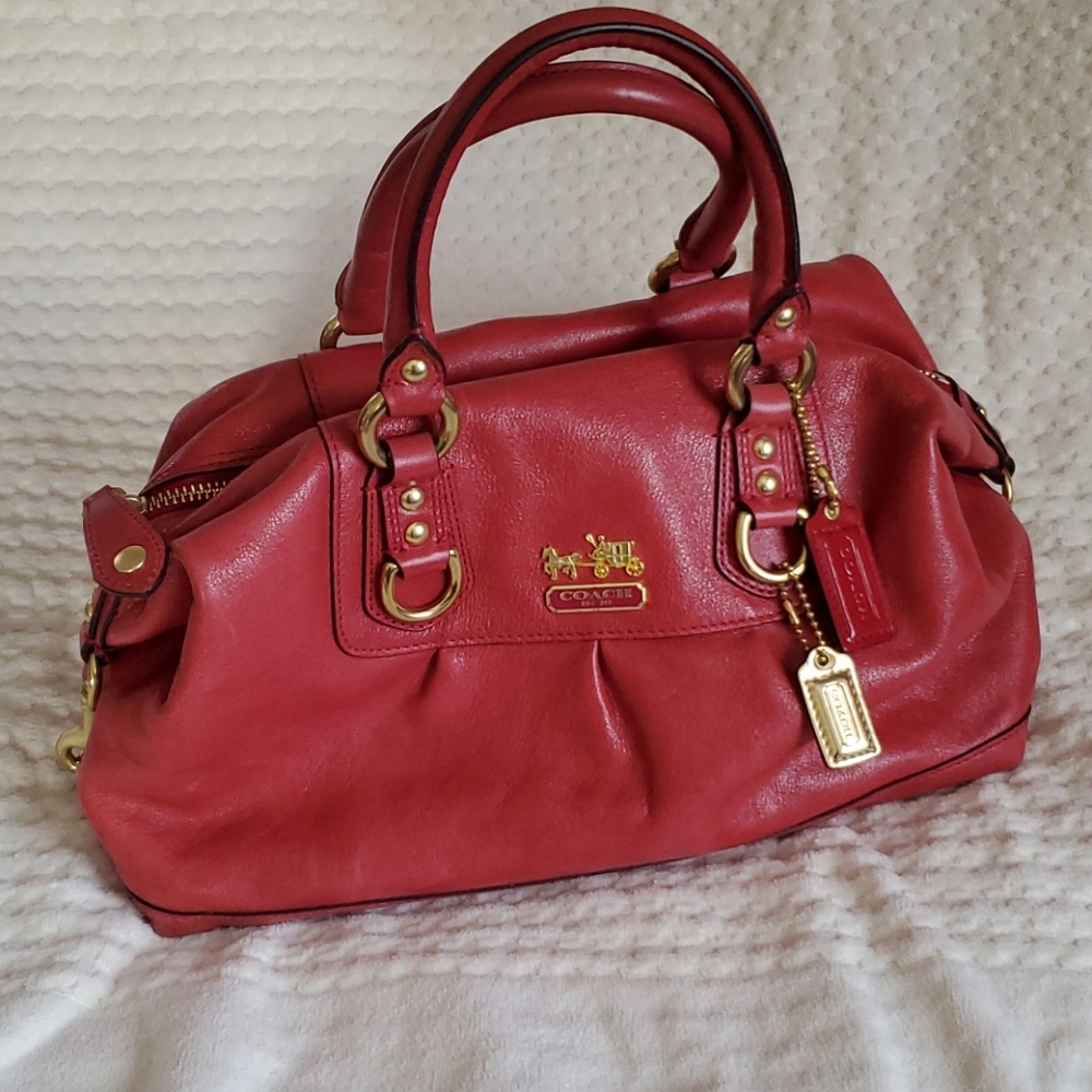 Coach Raspberry Hand Bag - New